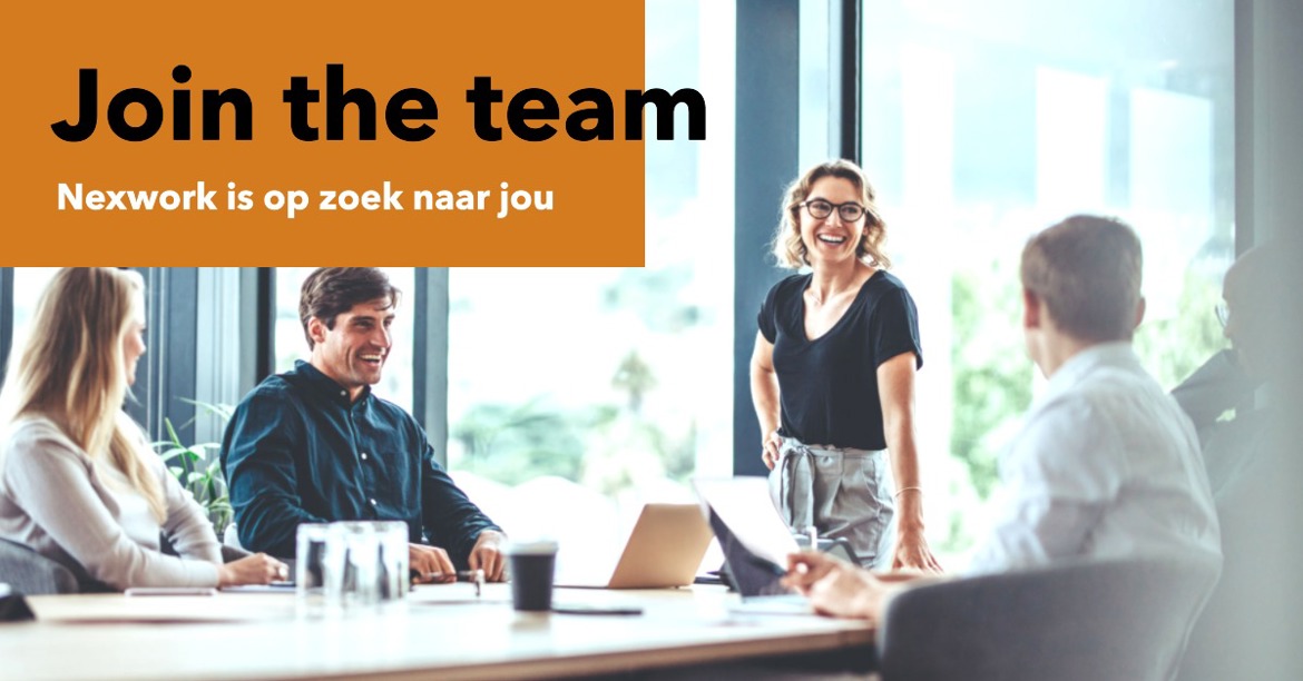 An Website Banner For A Digital Agency For Recruiting New Employees With Orange And White Branding